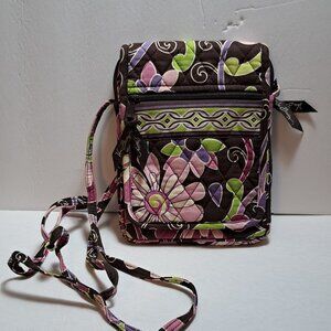 Vera Bradley Purple Punch Mini Hipster Crossbody Purse Bag, Travel bag